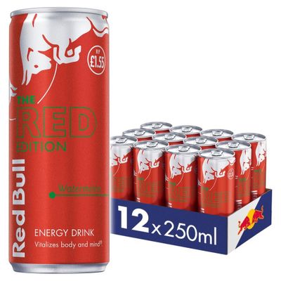 Limited Edition 12 x RED BULL Vattenmelon 250 ml