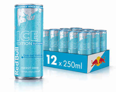 Limited Edition 12 x Red Bull ICE Vanilla Berry Sockerfri 250 ml