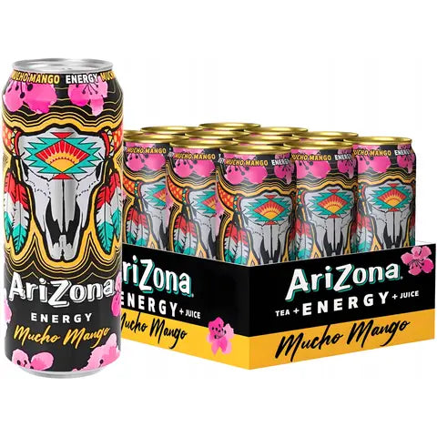 AriZona Energy Mucha Mango Can Slim 500 ml x12