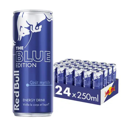 Red Bull Boisson énergisante saveur myrtille Lot de canettes 24 x 250 ml