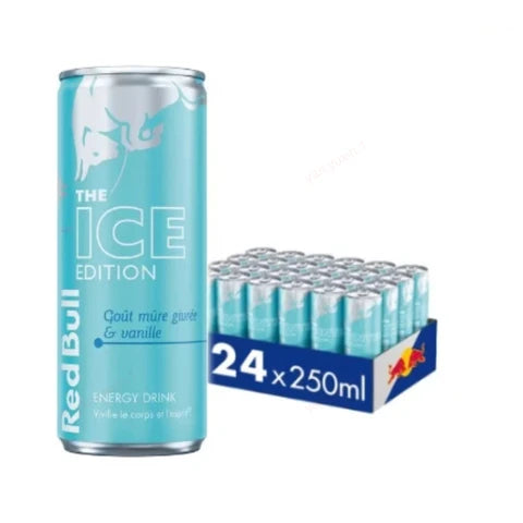 Red Bull Boisson énergisante saveur mûre givrée et vanille - 24 x 25 cl