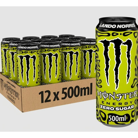 MONSTER Norris Zero Boisson énergisante Pack de 12x50cl