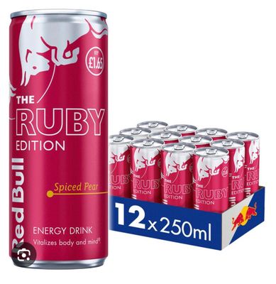 Limited Edition 12 x Red Bull Spiced Pear 250 ml