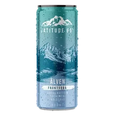 24 x Latitude 65 Älven Fruktsoda 330 ml