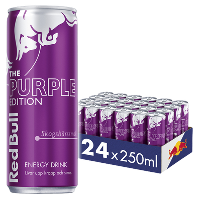 24 x RED BULL The Purple Edition Skogsbär 250 ml