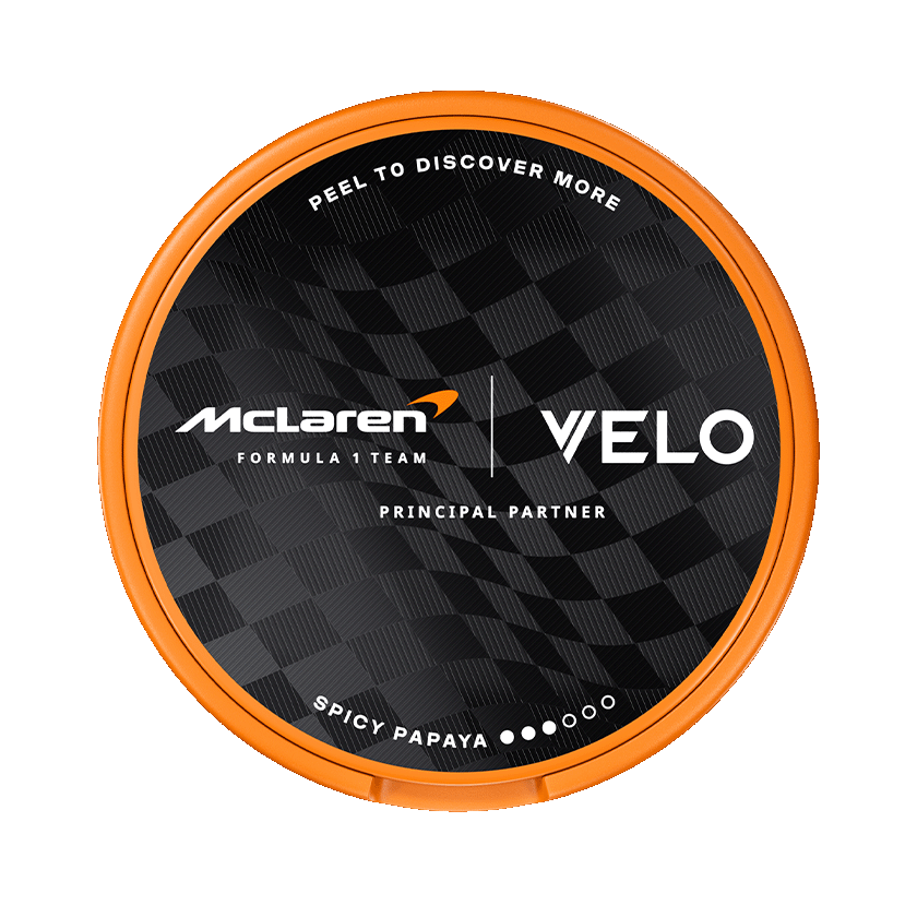 VELO Limited Edition Circuit Collection 8mg, Design Inspired by McLaren Racing