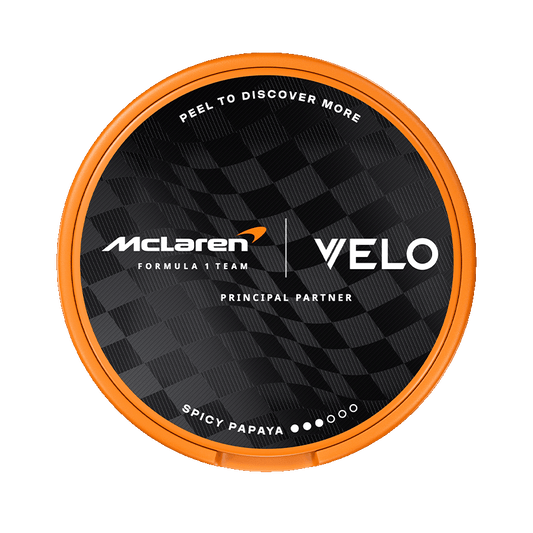 VELO Limited Edition Circuit Collection 8mg, Design Inspired by McLaren Racing